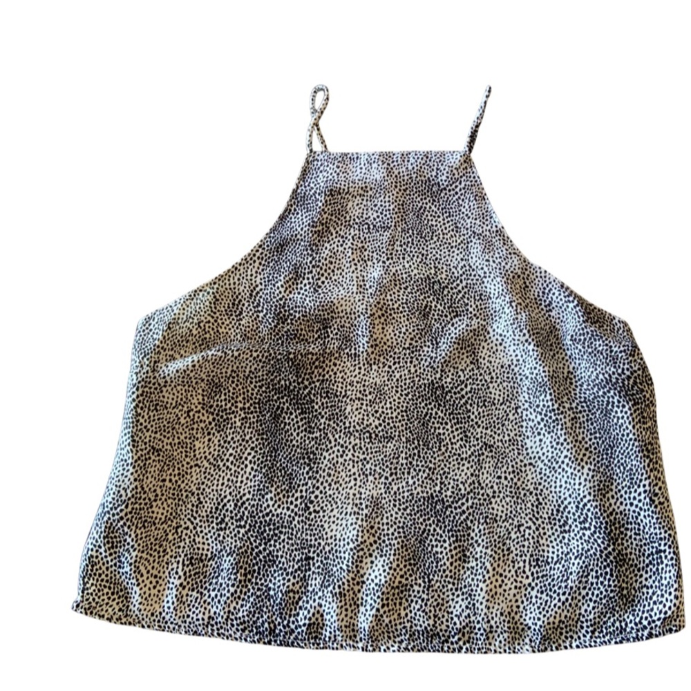 Cotton On cami top black and white cheetah pattern Size| M